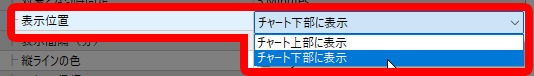 日本時間の表示位置を選べます