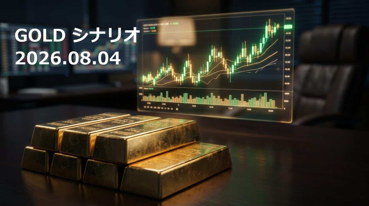 【2026-08-04】GOLD(金)最新トレードシナリオ 【2026-08-04】GOLD(金)最新トレードシナリオ