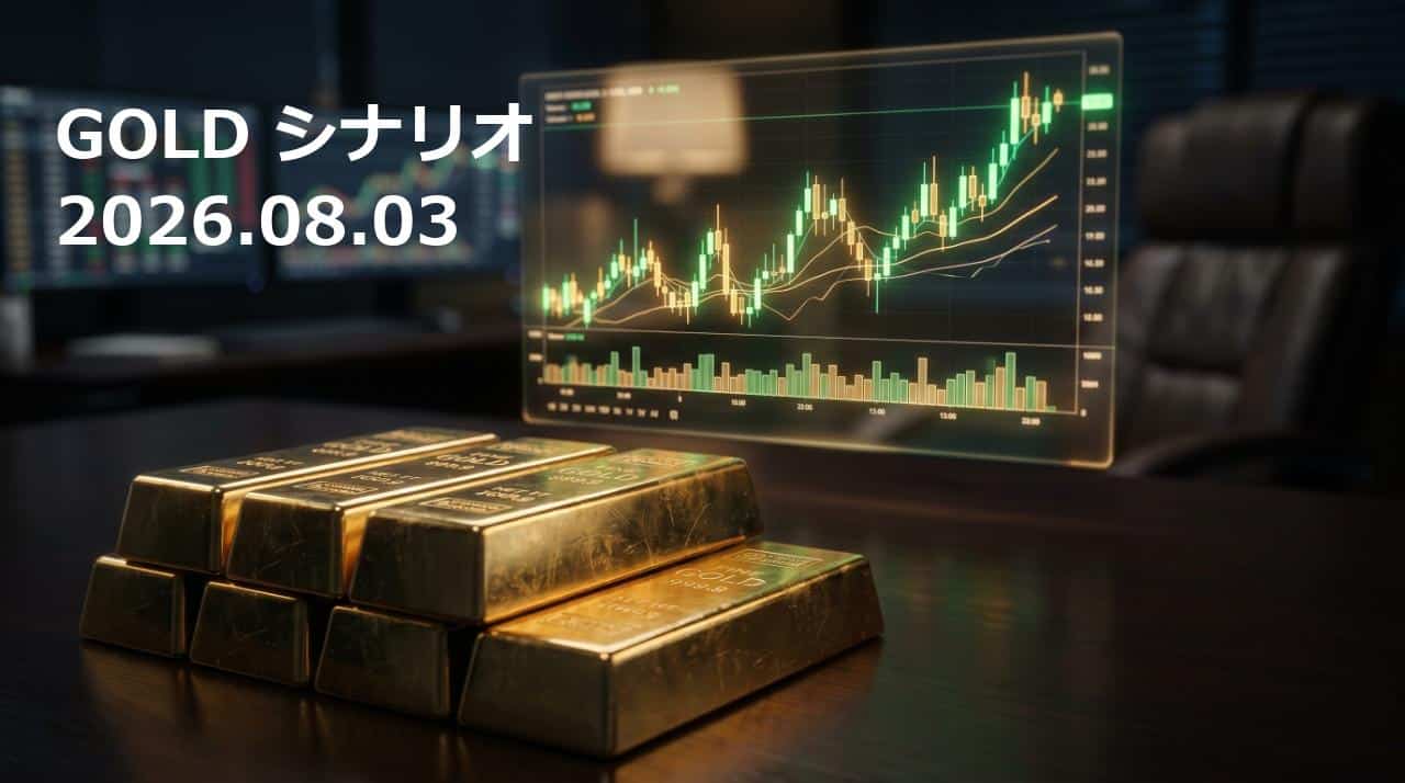 【2026-08-03】GOLD(金)最新トレードシナリオ 【2026-08-03】GOLD(金)最新トレードシナリオ